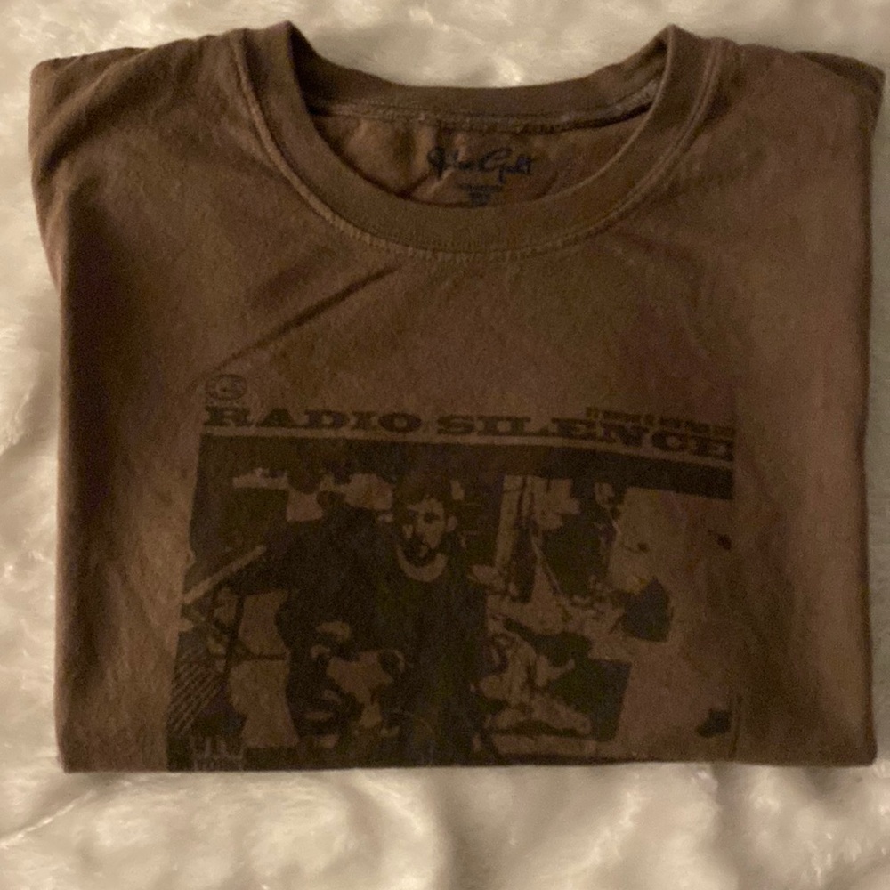 Brown Brandy Melville graphic tee